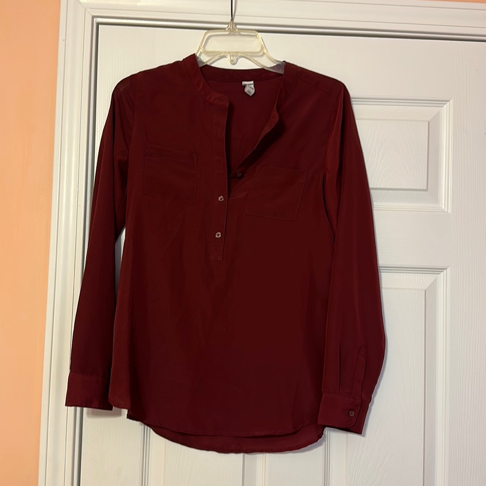 Burgundy Old Navy Blouse